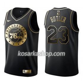 Dres Philadelphia 76ers Jimmy Butler 23 Nike Crna Golden Edition Swingman